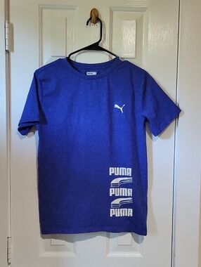 NWOT Puma Royal Blue Short Sleeve Logo Tee